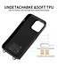 SoFetch Zwart Wallet Litchee 2 in 1 Hoesje voor de iPhone 15 Pro Max