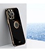 Xin Li Zwart Ringhouder TPU Hoesje voor de iPhone 15 Pro Max