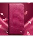Qialino Roze Krokodillen Flipcover Hoesje voor de iPhone 15 Pro Max