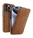 Melkco Bruin Elegant Flipcover Hoesje voor de iPhone 15 Pro Max