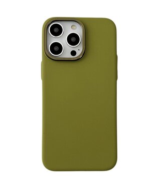 SoFetch Legergroen Valbestendig TPU Hoesje iPhone 15 Pro Max