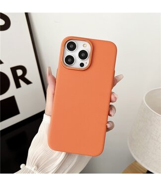 SoFetch Oranje Valbestendig TPU Hoesje iPhone 15 Pro Max