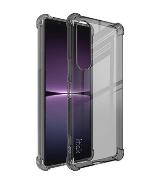 IMAK Transparant/Zwart Valbestendig TPU Hoesje Sony Xperia 1 V