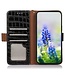 SoFetch Zwart Krokodillen Bookcase Hoesje voor de Sony Xperia 1 V