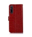 SoFetch Rood Krokodillen Bookcase Hoesje voor de Sony Xperia 1 V