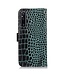 SoFetch Groen Krokodillen Bookcase Hoesje voor de Sony Xperia 1 V