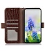 SoFetch Bruin Krokodillen Bookcase Hoesje voor de Sony Xperia 1 V