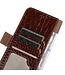 SoFetch Bruin Krokodillen Bookcase Hoesje voor de Sony Xperia 1 V
