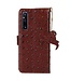 SoFetch Bruin Struisvogel Bookcase Hoesje voor de Sony Xperia 1 V
