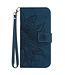 SoFetch Navy Blauw SunBloem Bookcase Hoesje voor de Sony Xperia 1 V