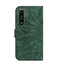 SoFetch Donkergroen SunBloem Bookcase Hoesje voor de Sony Xperia 1 V