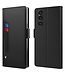 SoFetch Zwart Pasjeshouder Bookcase Hoesje voor de Sony Xperia 1 V