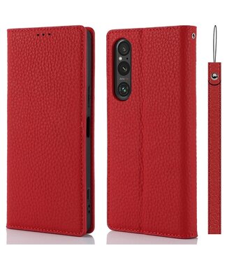 SoFetch Rood Bookcase Hoesje Sony Xperia 1 V