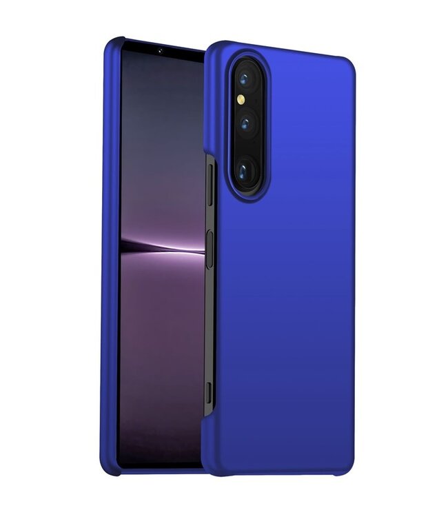 SoFetch Saffierblauw Valbestendig Hardcase Hoesje voor de Sony Xperia 1 V