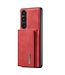 DG.Ming Rood Portemonnee Bookcase Hoesje voor de Sony Xperia 1 V