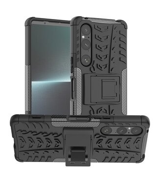 SoFetch Zwart Valbestendig Hybride Hoesje Sony Xperia 1 V