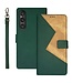 Idewei Groen Bookcase Hoesje voor de Sony Xperia 1 V