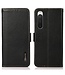 Khazneh Zwart RFID Bookcase Hoesje voor de Sony Xperia 10 V