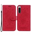SoFetch Rood Rozen Bookcase Hoesje met Polsbandje voor de Sony Xperia 10 V