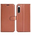 SoFetch Bruin Litchee Bookcase Hoesje voor de Sony Xperia 10 V
