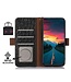 SoFetch Zwart RFID Struisvogel Bookcase Hoesje voor de Sony Xperia 10 V