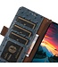 SoFetch Blauw RFID Struisvogel Bookcase Hoesje voor de Sony Xperia 10 V