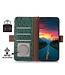 SoFetch Groen RFID Struisvogel Bookcase Hoesje voor de Sony Xperia 10 V