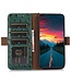 SoFetch Groen RFID Struisvogel Bookcase Hoesje voor de Sony Xperia 10 V