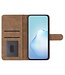 SoFetch Bruin Modern Bookcase Hoesje met Handriem voor de Sony Xperia 10 V