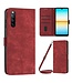 SoFetch Rood Pasjeshouder Bookcase Hoesje voor de Sony Xperia 10 V