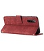 SoFetch Rood Pasjeshouder Bookcase Hoesje voor de Sony Xperia 10 V