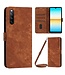 SoFetch Bruin Pasjeshouder Bookcase Hoesje voor de Sony Xperia 10 V