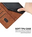 SoFetch Bruin Pasjeshouder Bookcase Hoesje voor de Sony Xperia 10 V