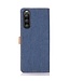 SoFetch  Jeans Bookcase Hoesje voor de Sony Xperia 10 V