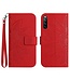 SoFetch Rood Zonnebloem Bookcase Hoesje voor de Sony Xperia 10 V