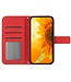 SoFetch Rood Zonnebloem Bookcase Hoesje voor de Sony Xperia 10 V