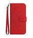 SoFetch Rood Zonnebloem Bookcase Hoesje voor de Sony Xperia 10 V