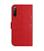 SoFetch Rood Zonnebloem Bookcase Hoesje voor de Sony Xperia 10 V
