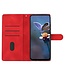 SoFetch Rood Bloemen Bookcase Hoesje voor de Sony Xperia 10 V