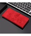 SoFetch Rood Bloemen Bookcase Hoesje voor de Sony Xperia 10 V