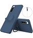SoFetch Blauw Ring Houder Siliconen Hoesje voor de Sony Xperia 10 V
