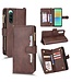 SoFetch Bruin Portemonnee Bookcase Hoesje voor de Sony Xperia 10 V