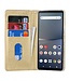 SoFetch Goud Zijde Bookcase Hoesje met Handriem voor de Sony Xperia 10 V