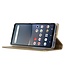 SoFetch Goud Zijde Bookcase Hoesje met Handriem voor de Sony Xperia 10 V