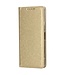 SoFetch Goud Zijde Bookcase Hoesje met Handriem voor de Sony Xperia 10 V
