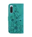 SoFetch Groen Lily Bookcase Hoesje met Handriem voor de Sony Xperia 10 V