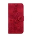 SoFetch Rood Lily Bookcase Hoesje met Handriem voor de Sony Xperia 10 V
