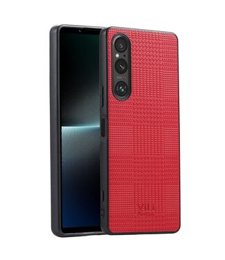 Vili Rood Geweven Hybride Hoesje Sony Xperia 10 V