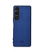 Vili Donkerblauw Geweven Hybride Hoesje voor de Sony Xperia 10 V