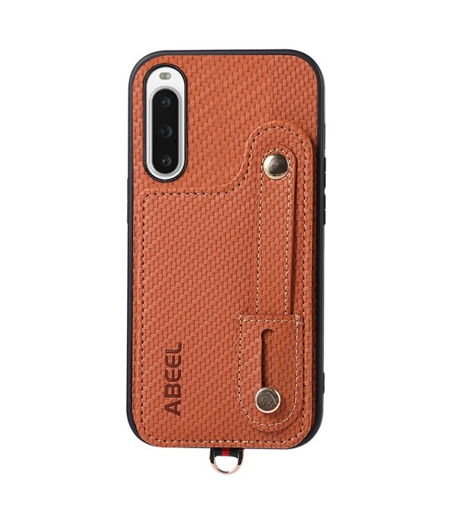 Abeel Orange RFID Hybride Hoesje voor de Sony Xperia 10 V